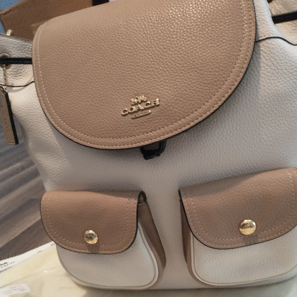 Coach back pack Penny multichalk New with tags - Picture 2 of 8